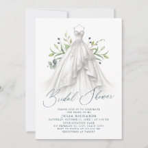 Möhippan Watercolor Greenery Bröllop Dress