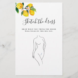 Möhippan Watercolor Lemon Bröllop Dress