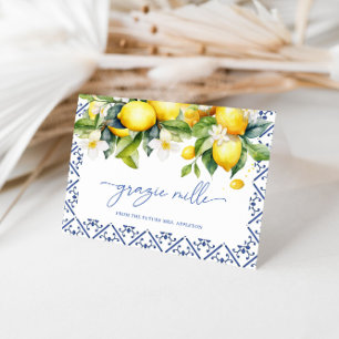Möhippan Watercolor Mediterranean Lemon Tack Kort