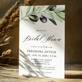 Möhippan Watercolor Olive Grenar Inbjudningar