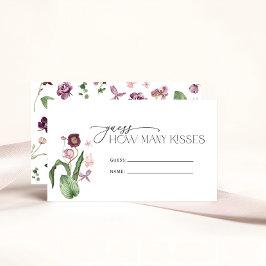 Möhippan Watercolor Rosa Lilac Flower Tilläggskort