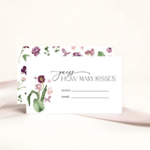 Möhippan Watercolor Rosa Lilac Flower Tilläggskort