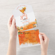 Möhippan Watercolor Spritz Orange Flowers