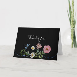 Möhippan Watercolor WildblomFlowers Tack Kort