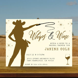 Möhippan Whisky & Vin Cowgirl Inbjudningar