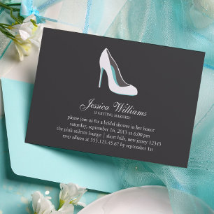 Möhippan White Stiletto Heel Inbjudningar