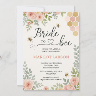 Möhippan Wildblombi Bride to Bee Inbjudningar