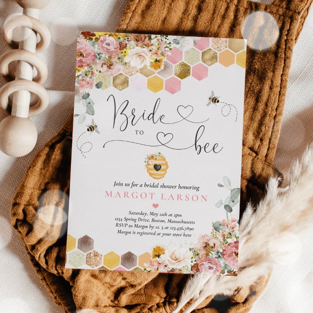Möhippan WildblomBride to Bee Inbjudningar (Skapare uppladdad)