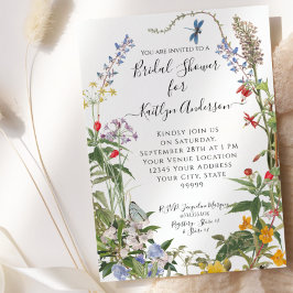 Möhippan Wildblommans vattenfärgBlommigt i bin Inbjudningar