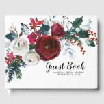 Möhippan Winter Bloom Blommigt Gästböcker<br><div class="desc">Vackra vinterbukett med rödblommor och burgundblommor i vin med rödbär och grenar. Besök vår butik för att se vår vackra vinterblomningssamling.</div>