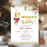 Möhippan Winter Brunch och BubLY Champagne Inbjudningar<br><div class="desc">Brunch med brideinbjudan,  Pampas Grass Champagne-Möhippan,  Blommigt Brunch och Bubly-Möhippa,  Pop The Champagne-Möhippan,  Winter Bow Champagne Flaska Inbjudningskort för möhippan,  Brunch och Bubly-Möhippa</div>