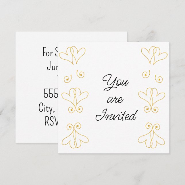 Möhippans inbjudan (Fram/baksida)