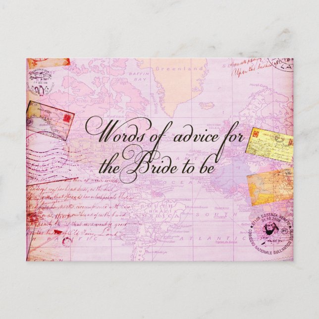 Möhippans målbröllop inbjudan vykort (Framsida)