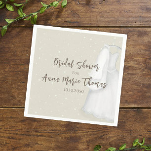 Möhippans minimalistläge för enkel Bröllop Pappersservett