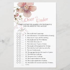 Möhippans Rosa Blommigt över eller under spel