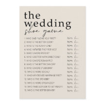 Möhippans spel - Bröllop Shoe-spel