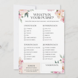 Möhippans spel Vad är i din Rosa för inköp? Inbjudningar