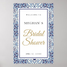 Möhippans välkomstskylt blå brickor poster