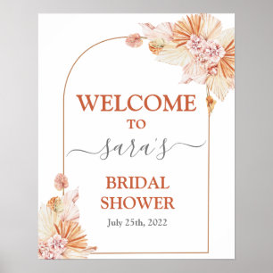 Möhippans välkomsttecken för Bohemian Terracotta Poster