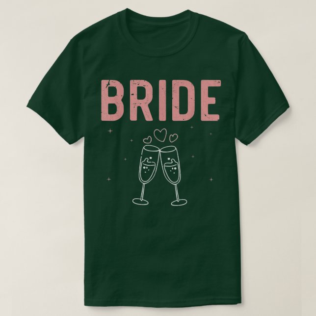 Möhipparty Bröllop Bröllopsfest Kvinnor Brud T Shirt (Design framsida)