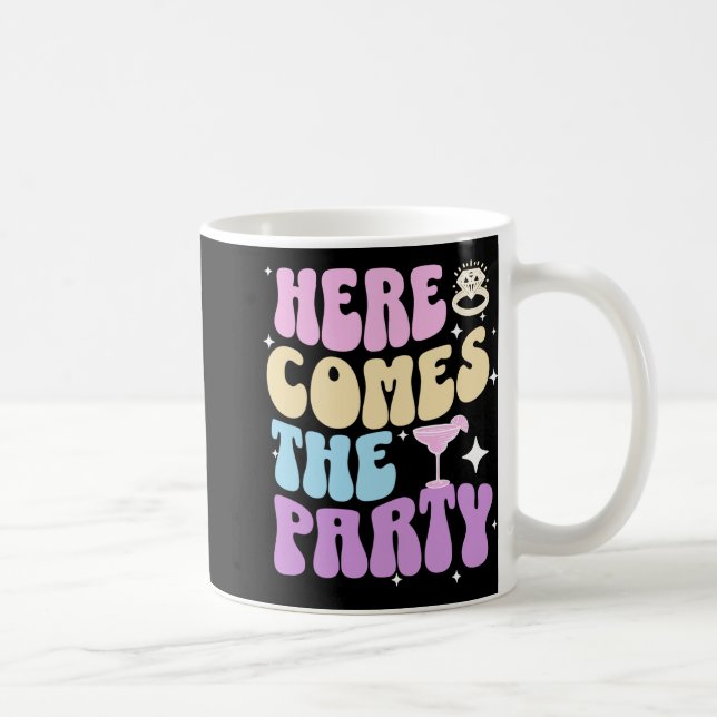 Möhipparty Här Kommer Bruden Party Brud Kaffemugg (Höger)