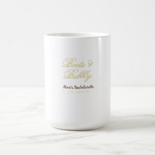 Möhipparty namn gul guld Boots & Bubble Kaffemugg