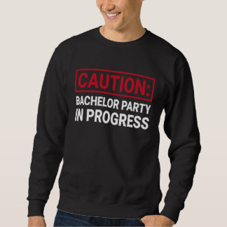 Möhipparty Pågår  Sällskap För Brudgummen Resa Lång Ärmad Tröja