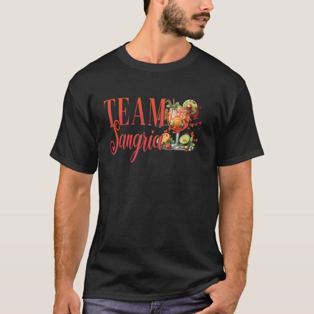 Möhippe Lag Sangria Cocktail för Bartender T Shirt (Framsida)