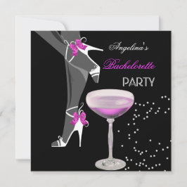 Möhippeklackar Champagne rosa Inbjudningar