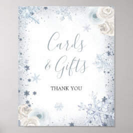 Möhippor och gåvor för vintersnöflingor poster