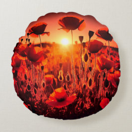 Mohn im Gegenlicht Rund Kudde