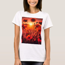 Mohn im Gegenlicht T Shirt