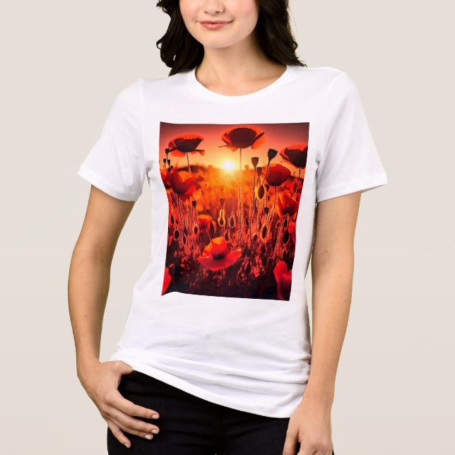 Mohn im Gegenlicht T Shirt (Framsida)