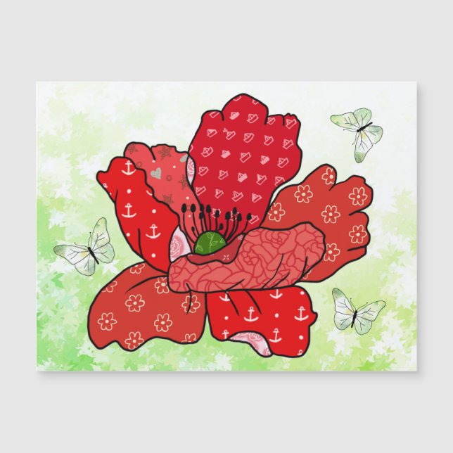 Mohn und Schmetterlinge  (Framsida)