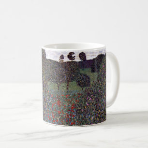 Mohnfeld, Gustav Klimt Kaffemugg