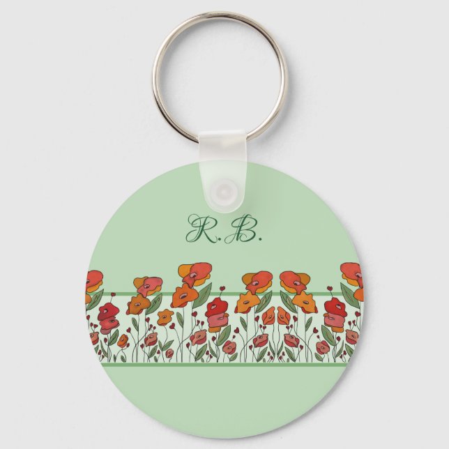 Mohnfeld personalisiert nyckelring (Framsida)