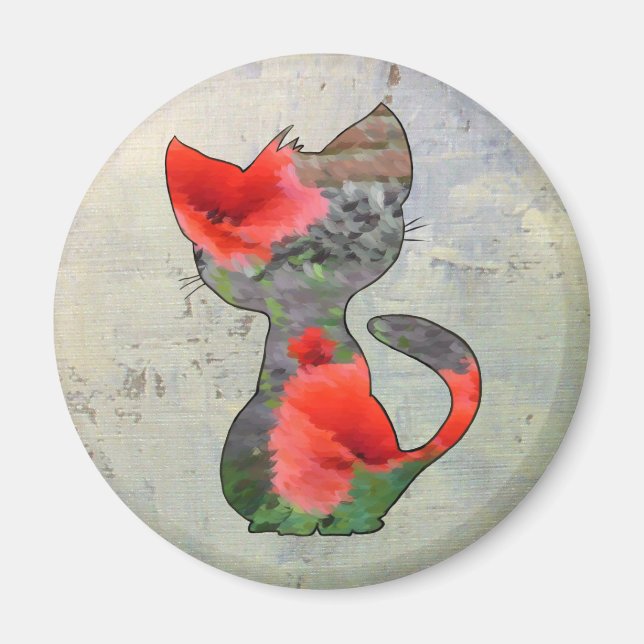 Mohnkatze Magnet (Framsidan)