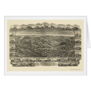 Mohnsville panorama- karta för PA - 1898 Hälsningskort