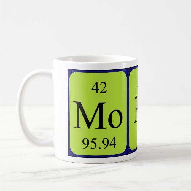 Mohsin periodisk bord namn mugg (Vänster)