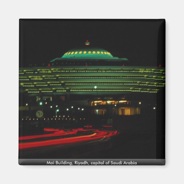 Moi Byggnad, Riyadh, Saudiarabiens huvudstad Magnet (Framsidan)