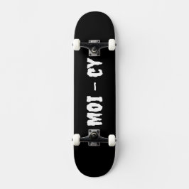 MOI - cy Komplettboard in schwarz Mini Skateboard Bräda 18,5 Cm