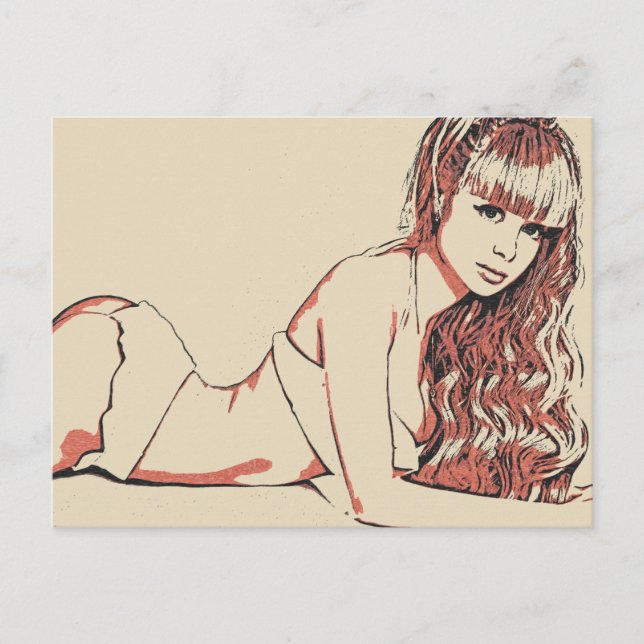 Moi Lolita - skönhet i perfekt Vykort (Framsida)