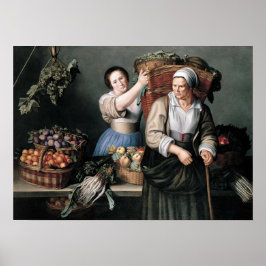 Moillon - på marknaden poster