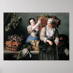 Moillon - på marknaden poster