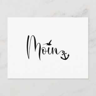 Moin Gull Anchor Low German Dialect Vykort