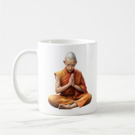 Moine Zen Méditation Kaffemugg