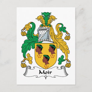 Moir Family Crest Vykort