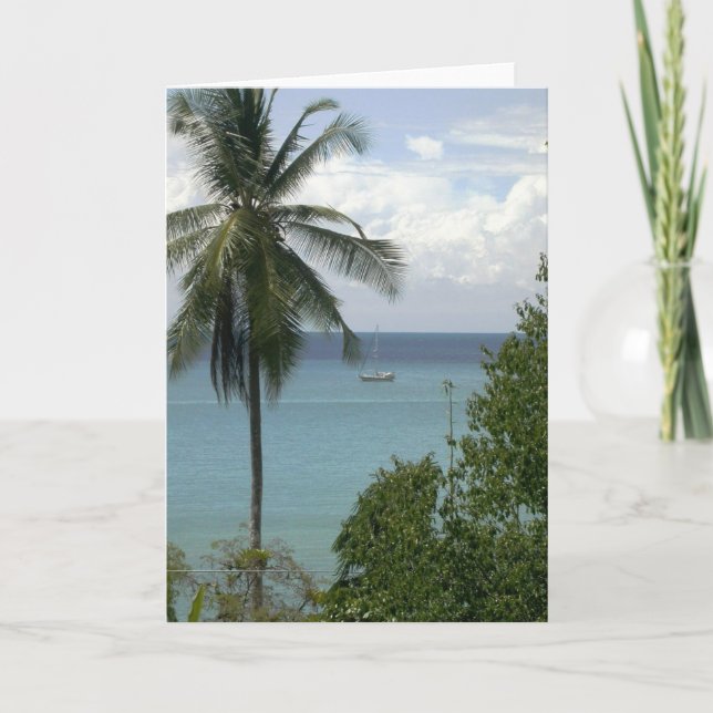 Moira på ankrar, den Bahia draken, Costa Rica Kort (Framsida)