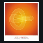 Moire Trefoil Poster<br><div class="desc">Moire Trefoil av Michael Trott. En del av Wolfram Research Mathematica Gallery Collection.</div>