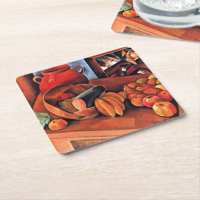 Moise Kisling, Stilleben med frukt, Underlägg Papper Kvadrat (Vinklad)